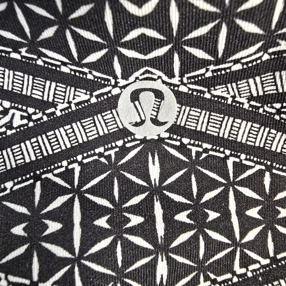 Lululemon Wunder Under High Rise Tight leggings in Entwined lce White/Black 4 - Picture 6 of 9